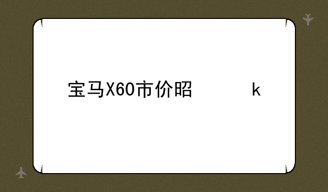宝马X60市价是多少