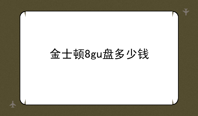 金士顿8gu盘多少钱