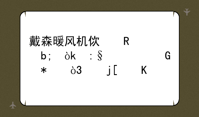 戴森暖风机使用说明：玩