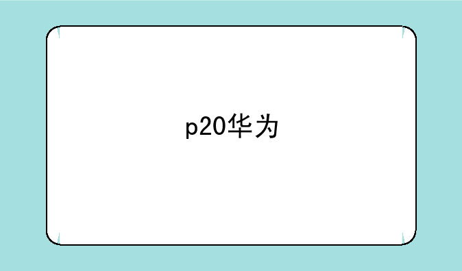 p20华为