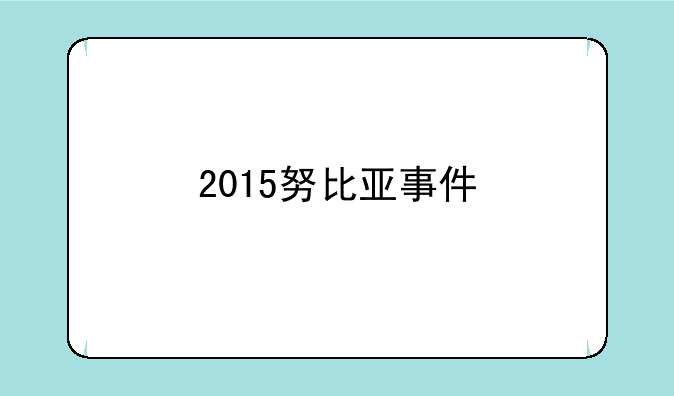 2015努比亚事件