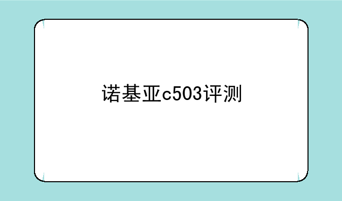 诺基亚c503评测