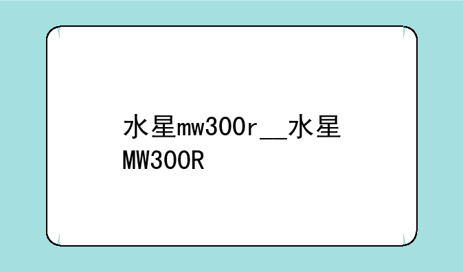 水星mw300r__水星MW300R