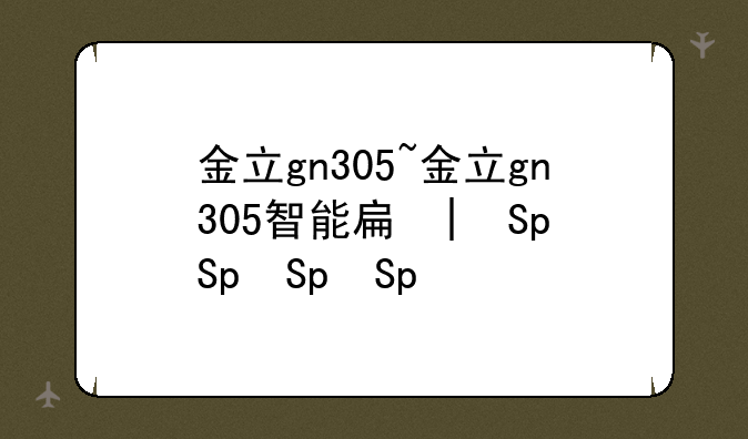 金立gn305~金立gn305智能手机