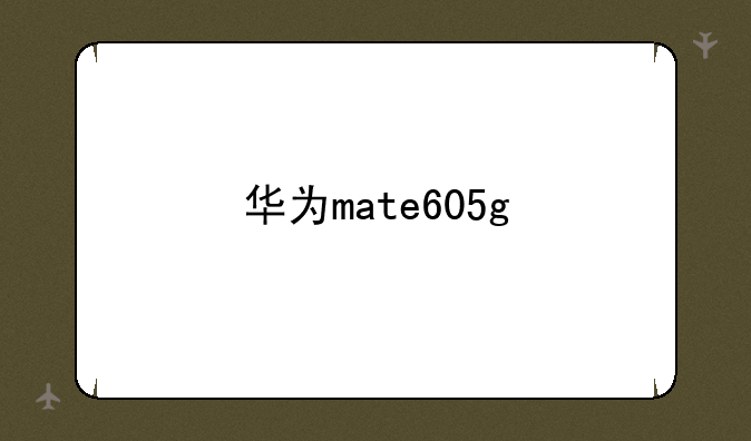 华为mate605g