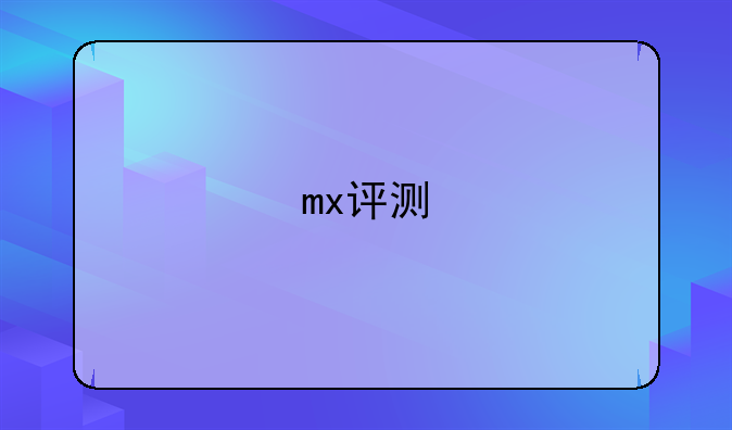 mx评测